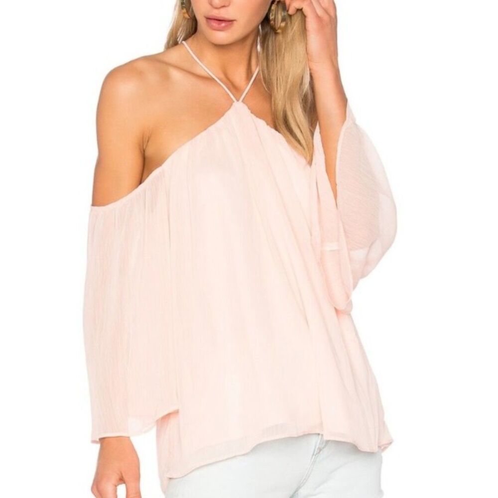 Lovers + Friends Pink Off-Shoulder Blouse